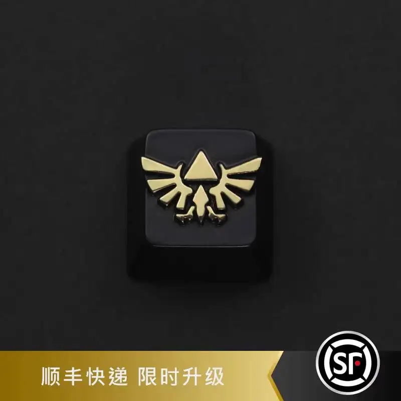 Mechanical Keyboard Zelda Tears Of The Kingdom Merchandise Logo Zinc Aluminum Alloy Metal Personalized Keycaps