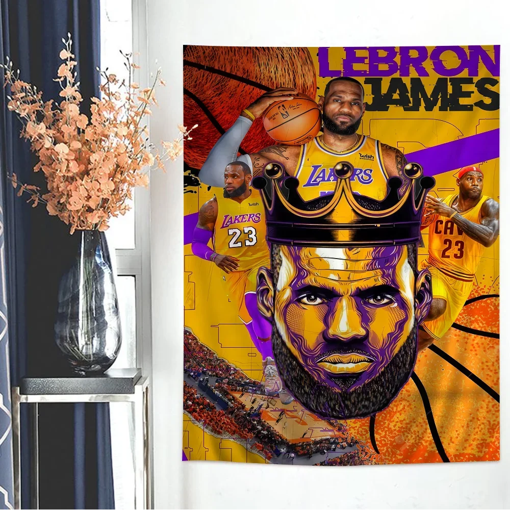 منشفة ناعمة ماصة للاعبي كرة السلة للأطفال ، منشفة السباحة ، أنيمي ، الشاطئ ، السباحة ، السفر ، التخييم ، الهدايا ، الأطفال ، L-lebrone ، جيمس #4