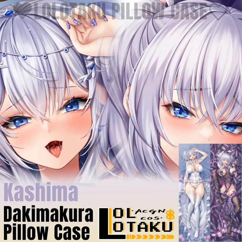 

Kashima Dakimakura Kantai Collection Sexy Pillowcase Full Body Hugging Pillow Case Cushion Cover Otaku Home Bedding Decor Gift