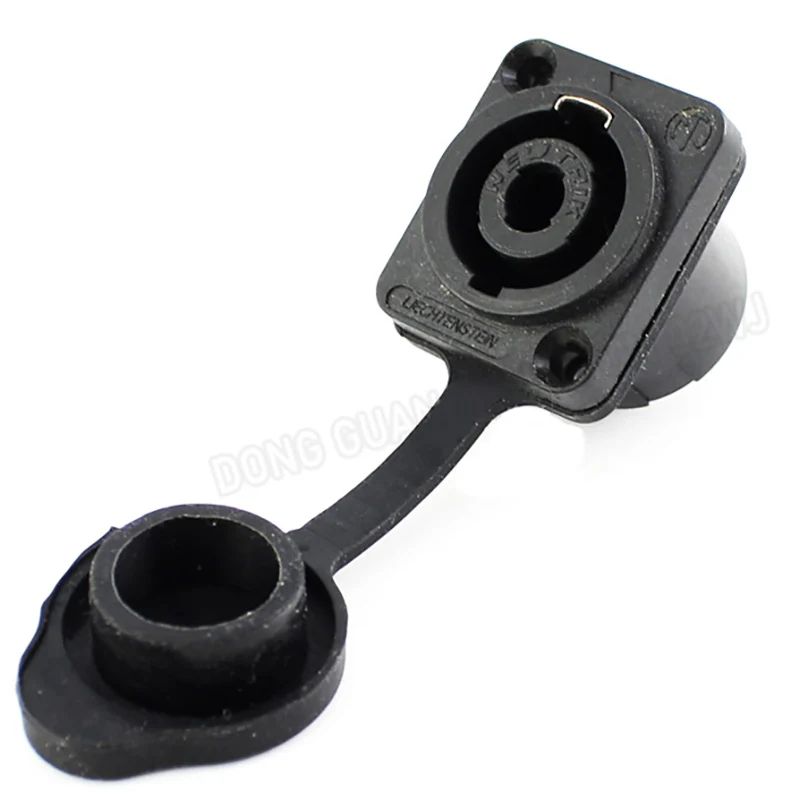 Waterproof Dustproof Rubber Protective Cap for NEUTRIK NL4MP Speaker Socket & Aviation Power Socket, D-Style Base Design