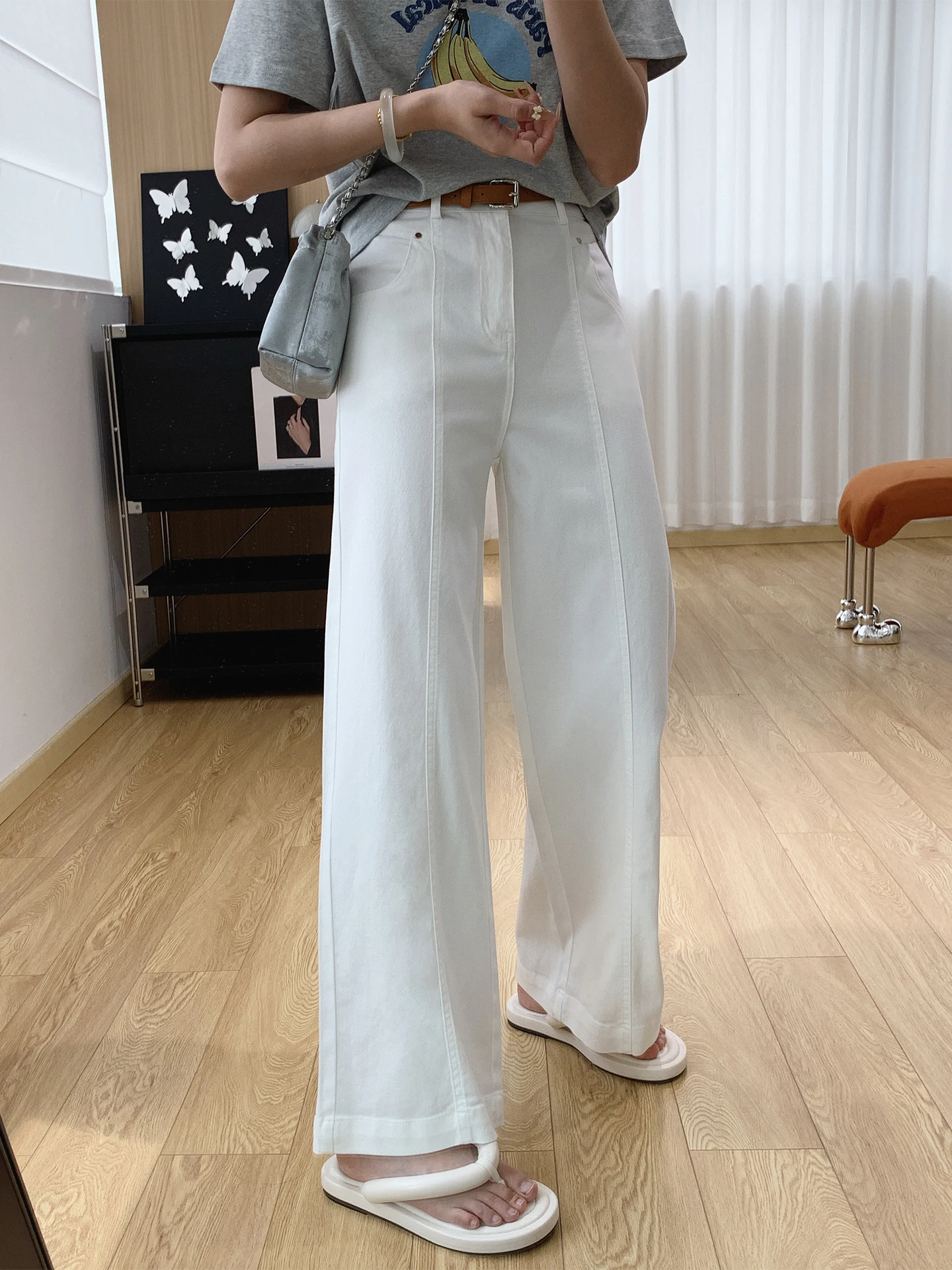 

Джинсы женские летние тонкие с высокой талией, прямого кроя, из денима, с эффектом охлаждения, модель для лета, маленький размер, брюки Zodiac