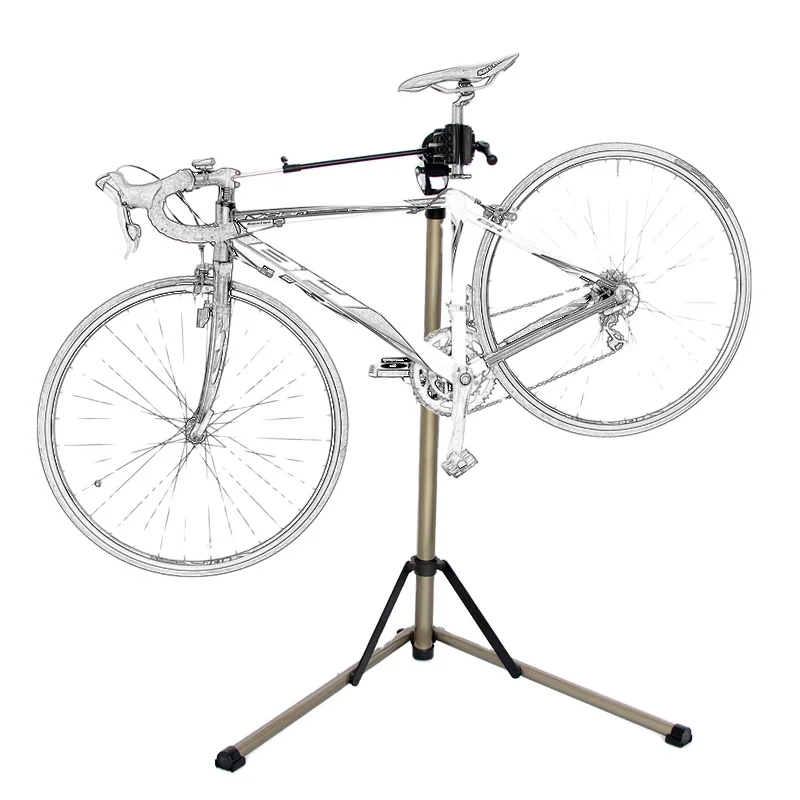 

Aluminum Alloy Bicycle Fold Adjustable Repair Stand Professional Bike Rack Holder Storage Bike Repair Stand