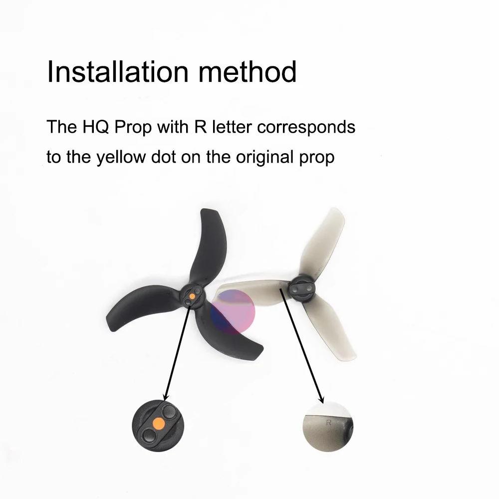 HQProp T3x3.2x3 Propeller 3-Blade Prop Voor DJI Avata 2 FPV Drone 2 Paar (2CW + 2CCW) Polycarbonaat