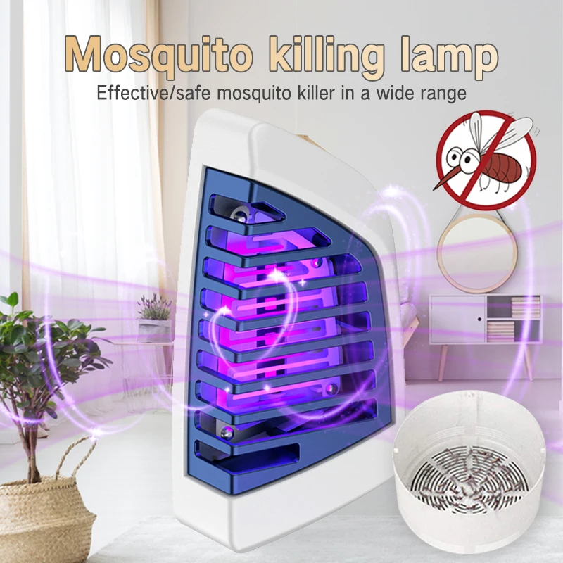 Choque elétrico Mosquito Killer Lamp, Fly Trap Zapper, Assassino de insetos, repelente, armadilha anti mosquito para quarto, ao ar livre, novo, 2023