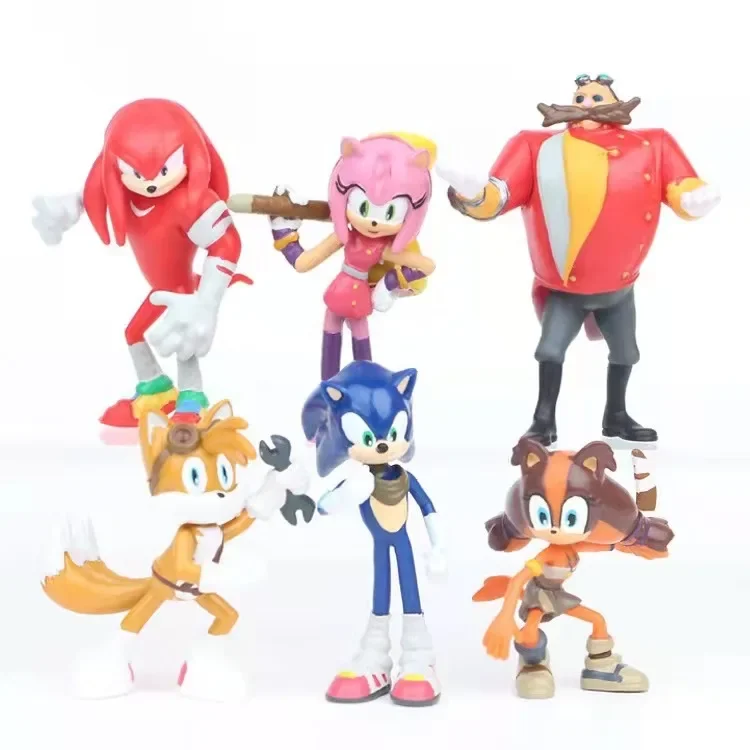 Hot Mini Anime Sonic 5-7cm PVC postać zabawka jeż cień ogon Model postaci lalka dzieci zabawki zwierzęce prezent urodzinowy