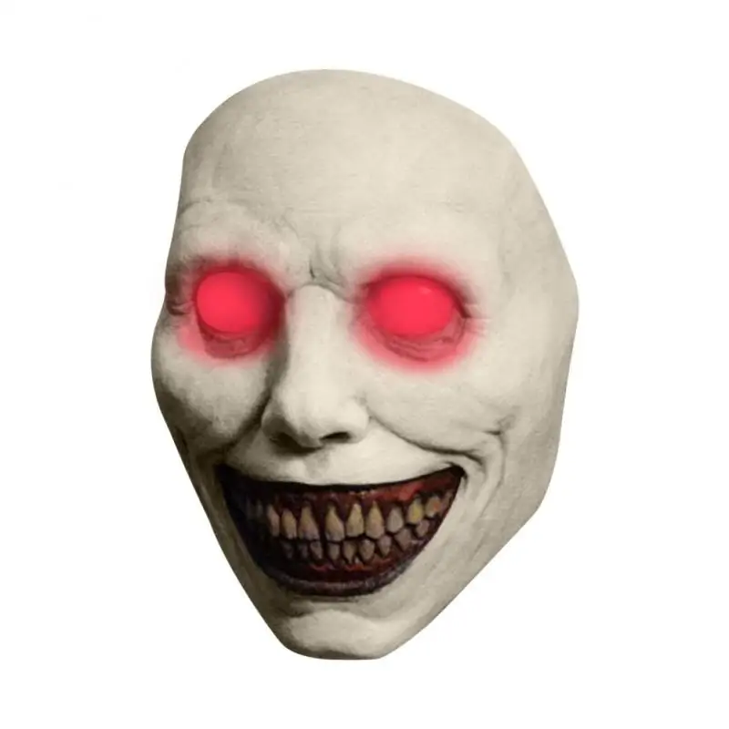 5/3/1pcs Horror The Exorcist Smiling Face Demon Mask Cosplay Evil Creepy Ghost Skull Plastic Masks Halloween Carnival Party Cost