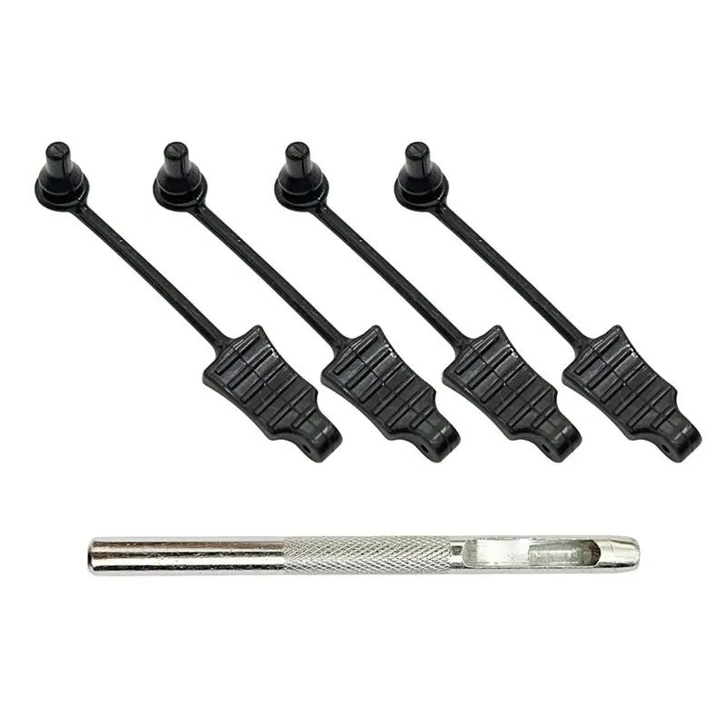 16X Rubber Body Clip Retainer Shell Fixed Buckle Lock With Shell Hole Opener For Wltoys MJX HAIBOXING 1/12 1/14 1/16