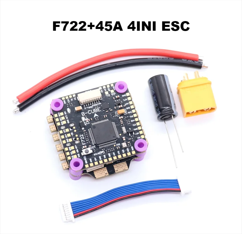 Rctosky F722 F7 Flight Control 45A/60A 4INI ESC VTX1000 Video 1080P Camera INAV Betaflight Flight Controller RC Drone FPV Racing