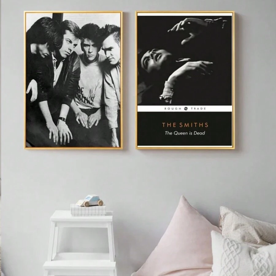 Classic Rock Band The Smiths Hot Singles The Queen Is Dead Canvas Prints Hip-hop Wall Art Poster for Living Room Bar Music Decor