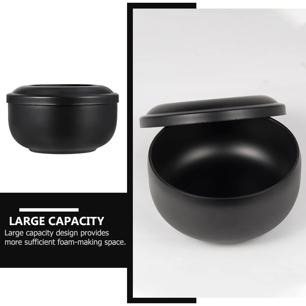 1pc tigela de aço inoxidável tampa de espuma de grande capacidade para uso doméstico recipiente de sabão de barbear barbeiro ferramenta de barbear tigela de borbulhamento