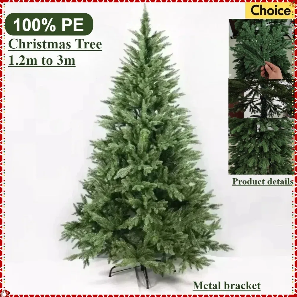 

100%PE Artificial Christmas Tree Encryption Material Luxury Large Christmas Tree 1.2m-3m Family Atmosphere Christmas Decorations