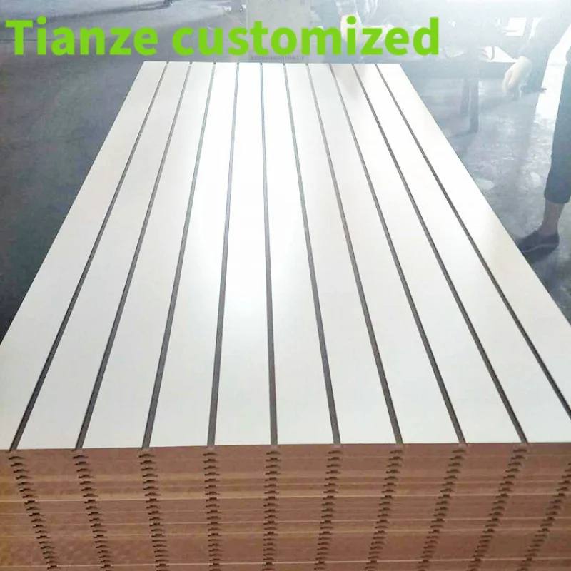 (customized)Factory 15/18mm decorative slatwall panels, 4x8ft aluminum insert MDF slatwall panel