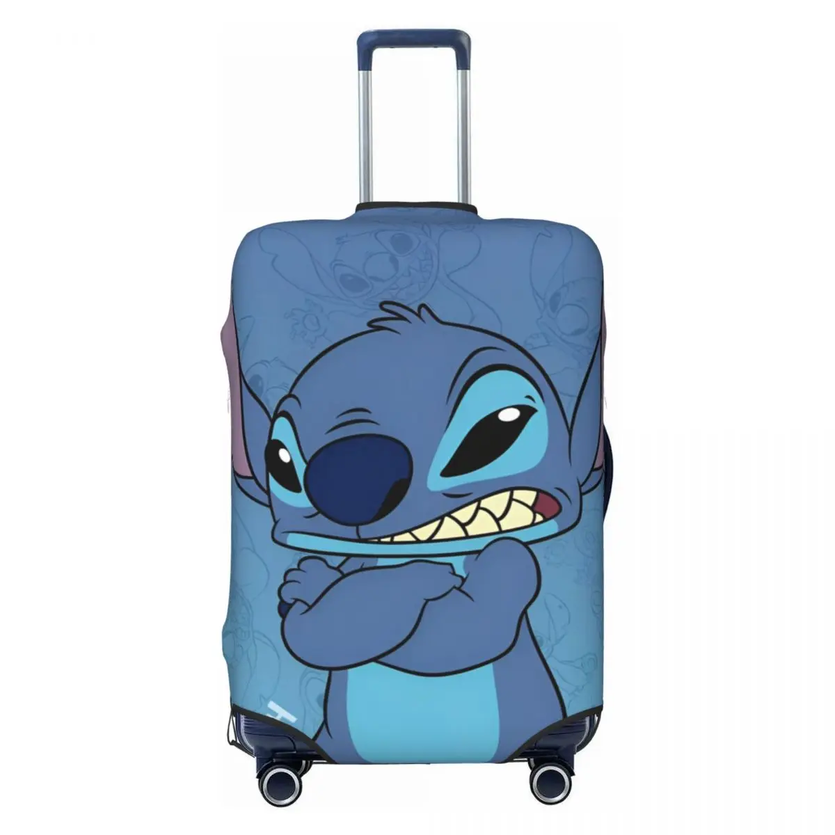 

Stitch Naughty Lovely Suitcase Cover Useful Cruise Trip Protector Luggage Case Vacation