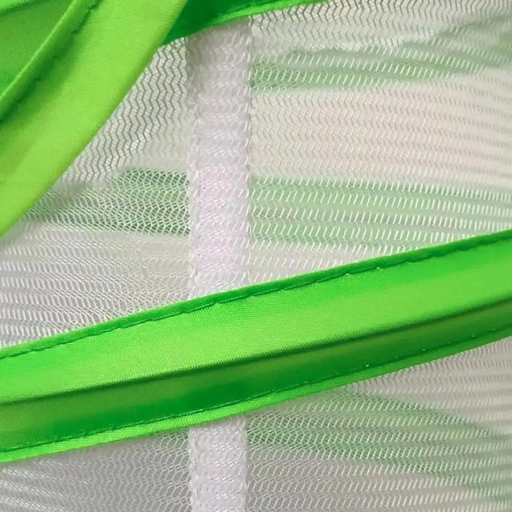 Jaula de malla transparente para insectos, jaula plegable de malla para mariposas, diseño plegable con tapa con cremallera, jaula portátil para insectos