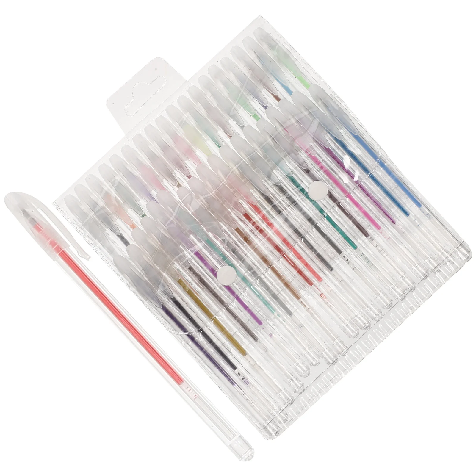 

36Pcs Glitter Gel Pens Vibrant Colors Smooth Flow Ideal for Journaling Coloring Cards Sketching Business Gifts Stationery Set