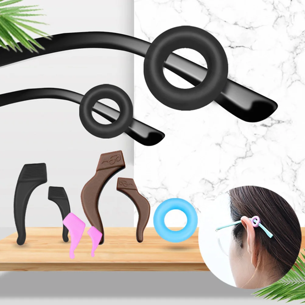 

Silicone Eyeglass Frame Grips Anti-Slip Temple Tips For Glasses Sunglasses Reading Eyewear Non-Slip Retainers Sleeve