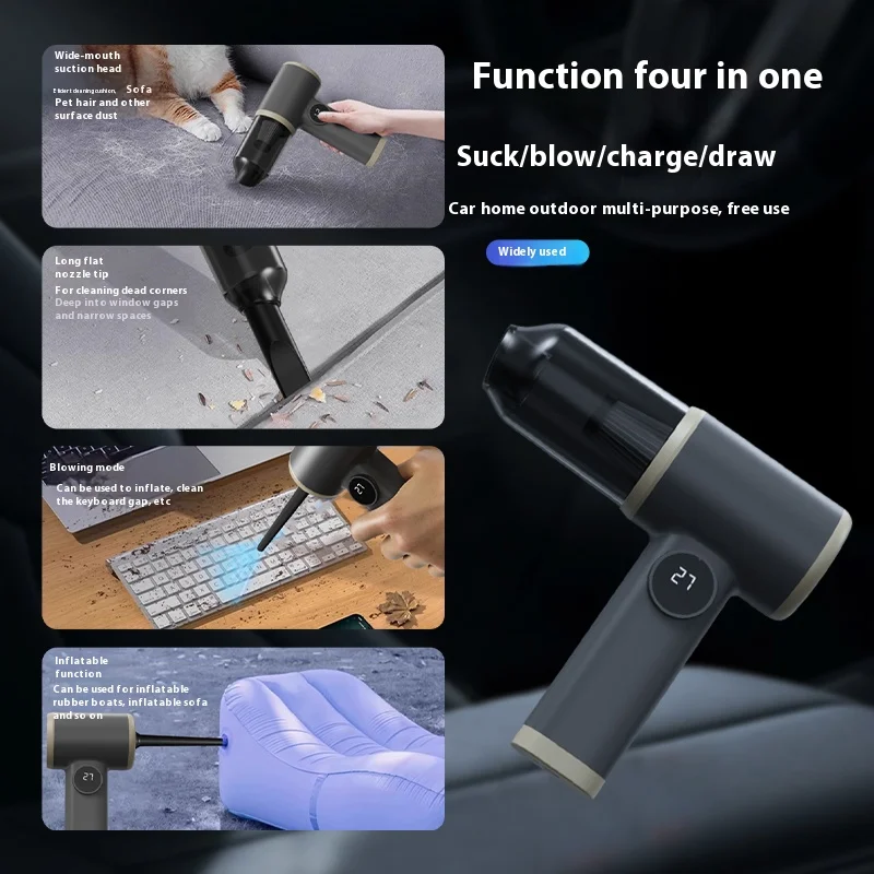 Handheld Car Wireless Vacuum Cleaner Washing Blowing Dual-use Household Strong Suction Portable Charging Vacuum Cleaner