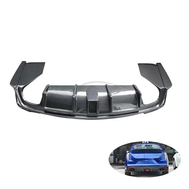 Carbon Fiber Rear Diffuser Lip for Cadillac CT4 2020-