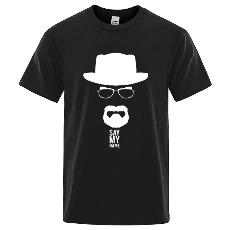 Summer Men's Short-Sleeved High-Quality Breaking Bad Printed Casual Round-Neck Hip-Hop Style T-Shirt