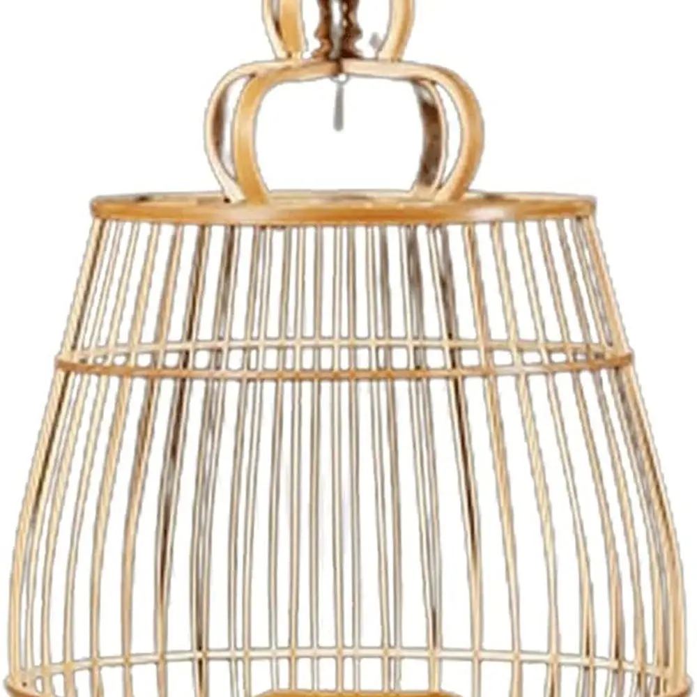 

Элегантная бамбуковая клетка для птиц с крючком для дома и сада, идеально подходит для авианоатских среде и декора