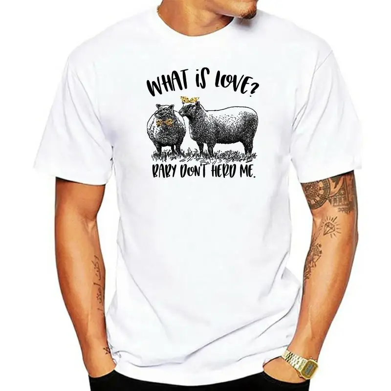 Men t shirt Sheep- What is love.... (Z) tshirts Women t-shirt