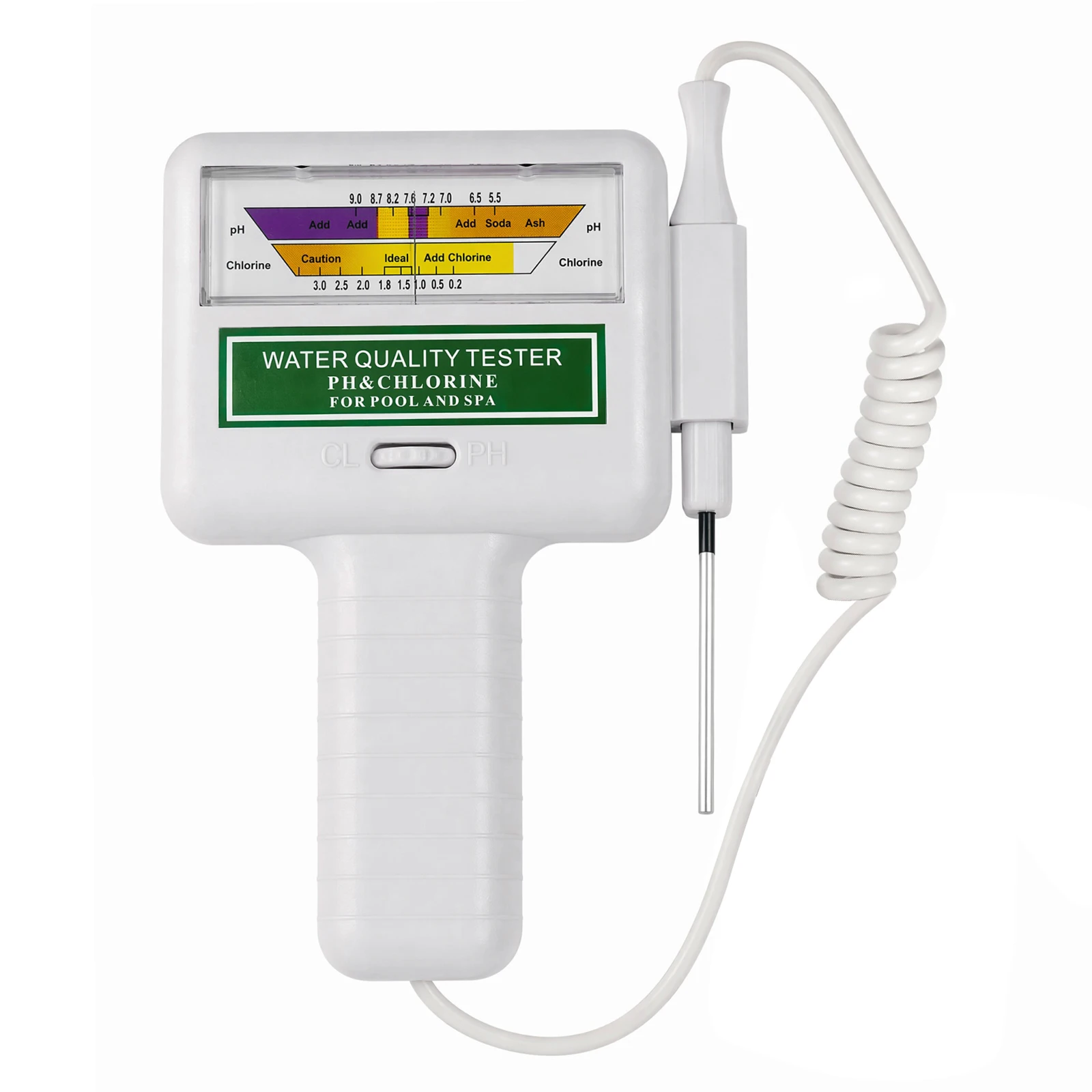 Chlorine Tester PH Meter 2-in-1 Water Monitor PH Chlorine Meter Portable High Precision Easy To Use Spa Swimming Pools Checker