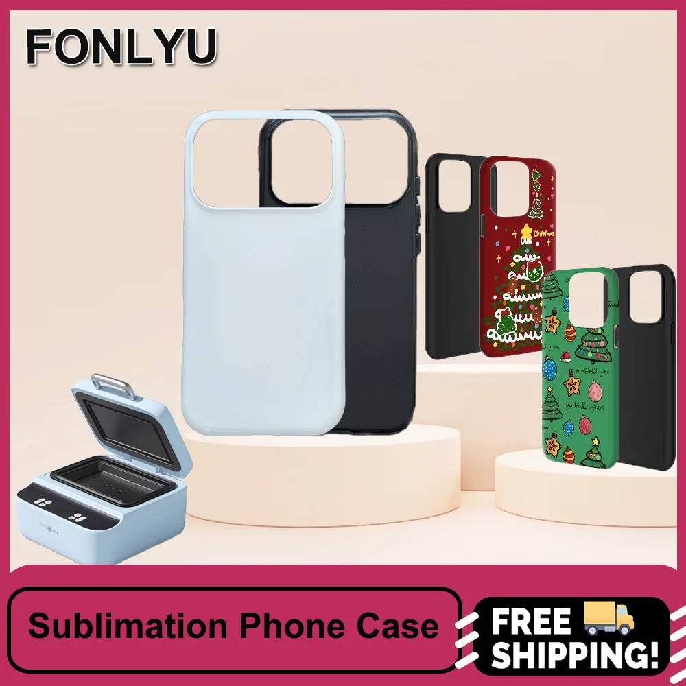 

FONLYU 5 шт. сублимационные 3D пустые чехлы для телефонов 2 в 1 для iPhone 17 Air 16 Plus 15 14 13 Pro Max Чехлы для мобильных печати «сделай сам»