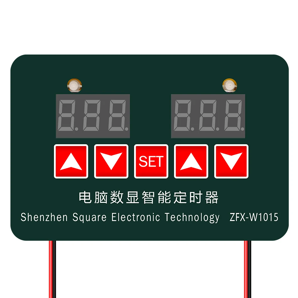 12V 24V 220V Microcomputer Digital Display Intelligent Timer Adjustable Electronic Thermostat Temperature Controller ZFX-W1015