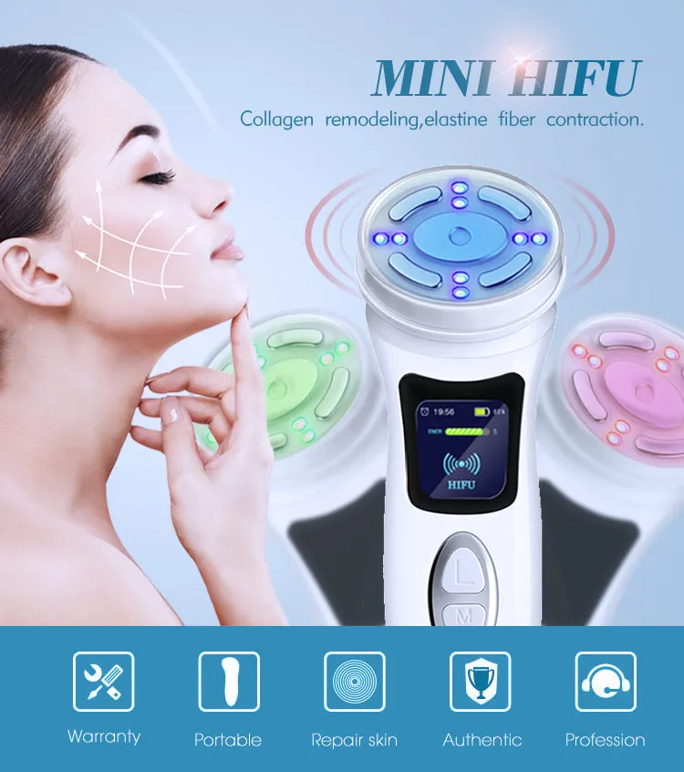 2024 Taibo beauty homeuse handhold mini hifu face lifting  hifu machine professional Mini Face Lift HIFU Machine