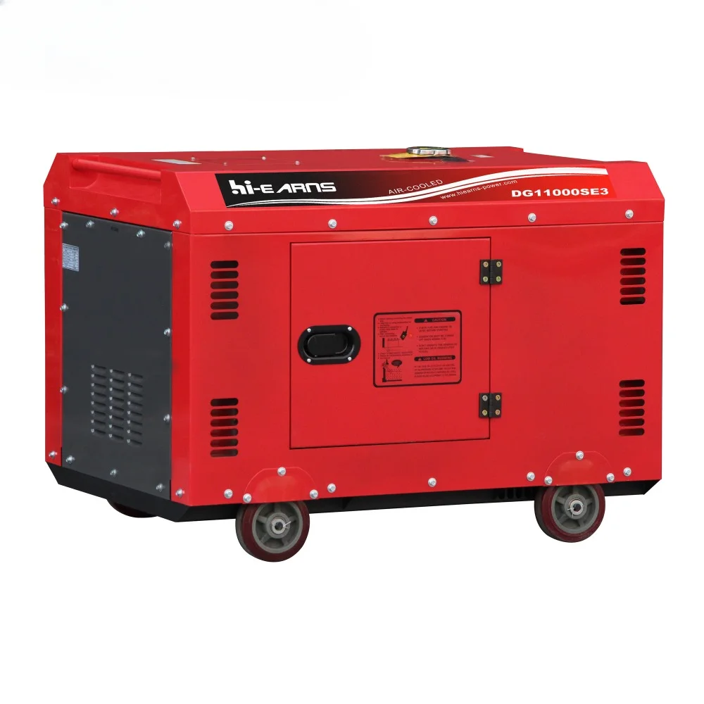 Hot sale 10KVA 198 engine three phase red color diesel generator set