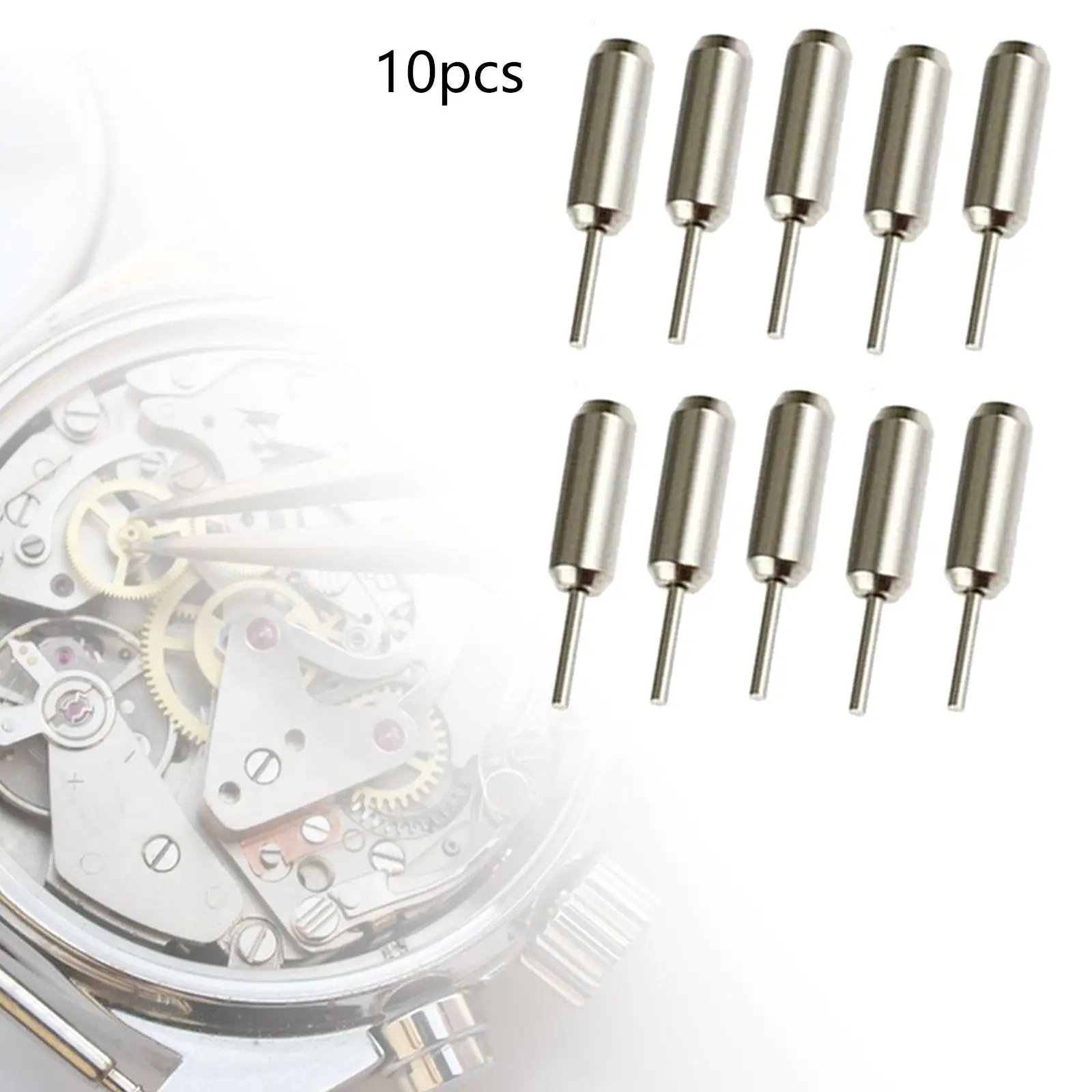 10x Watch Link Remover Pins Metal Watch Adjuster 20mm Long Watch Disassembly Watch Band Removal Pins Spare Pins Accessories