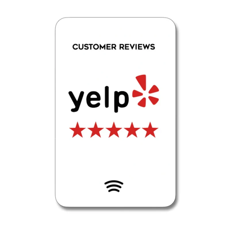 Customized Google Review NFC Card  NFC 215 Back Sticker Increase Your Reviews PVC Material Standard Nfc215 Card