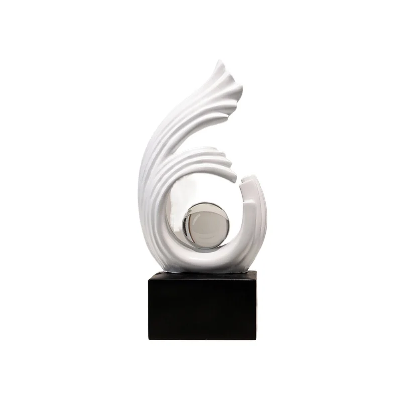 Simple White Decoration, Desktop Decoration, Abstract Artwork, Sculpture Room, Aesthetic Decoration, Sculpture