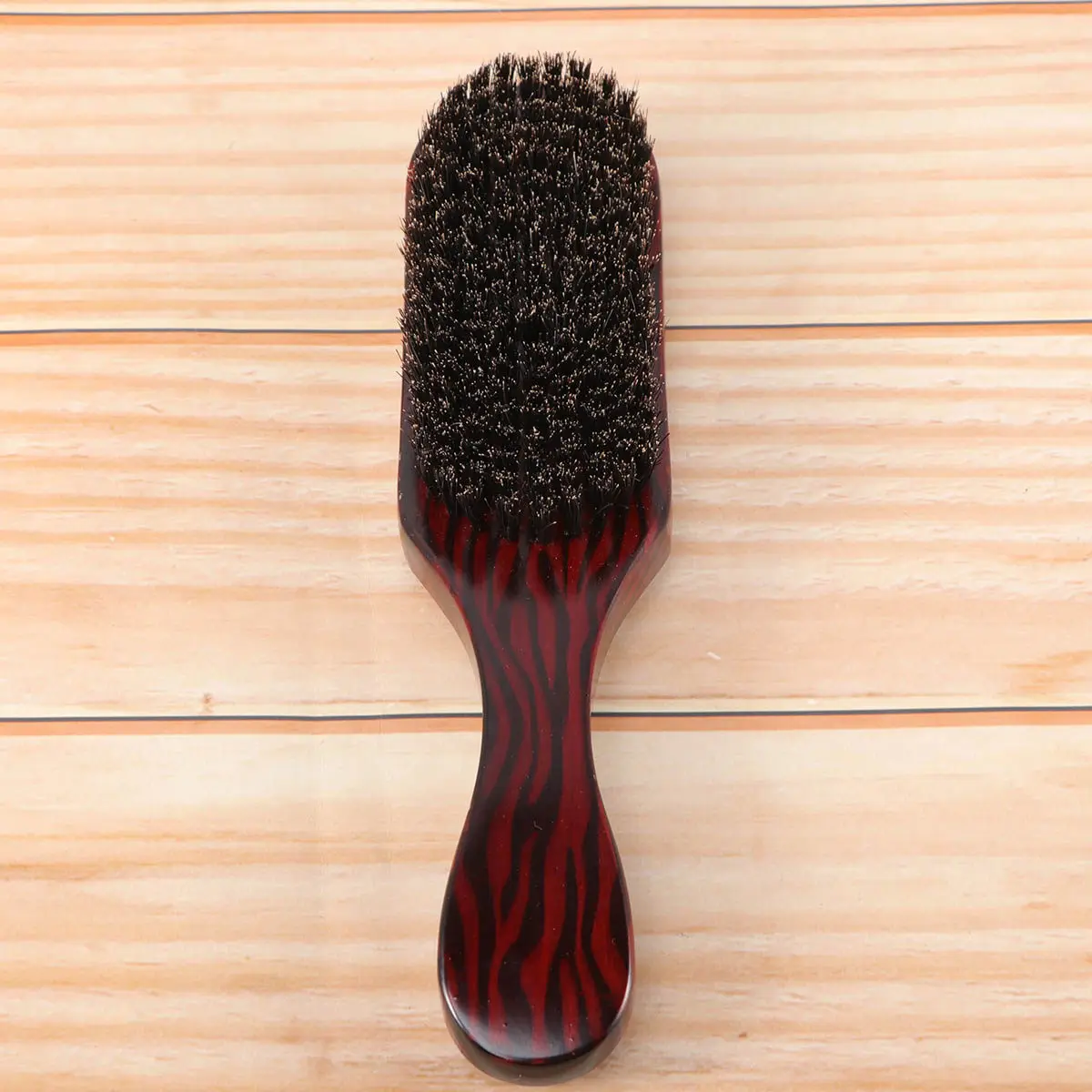 Natural Wooden Boar Bristle Comb Large Beech Anti-Static Hairbrush for Styling Hair Drying Women Hair Comb Wave Texture Massage