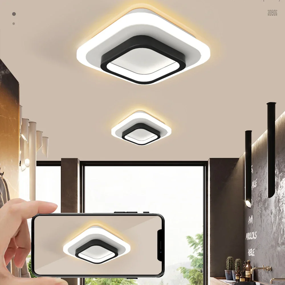 IRALAN Ceiling Lights Led Corridor Aisle Living Room Bathroom Bedroom Cloakroom Entrance Lighting Home Decor Square Fixtures