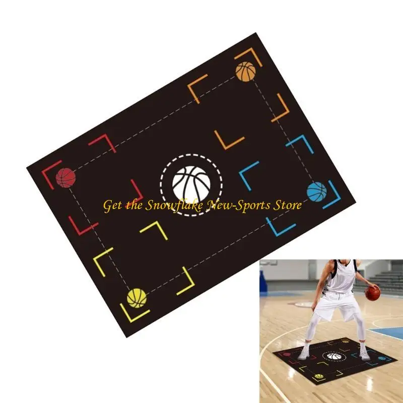 E56D كرة السلة Fortstep حصيرة آمنة وفعالة تدريب داخلي مقاوم للصوت لتنمية المهارات