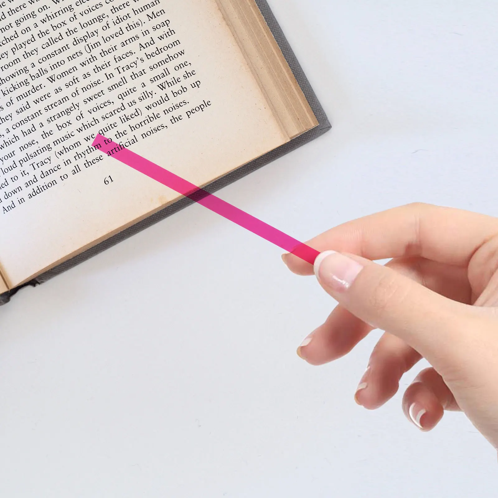 

Fluorescent Reading Stickers Self Adhesive Colored Note Tabs Professional Highlight Strips Book Accessory for Children Teachers