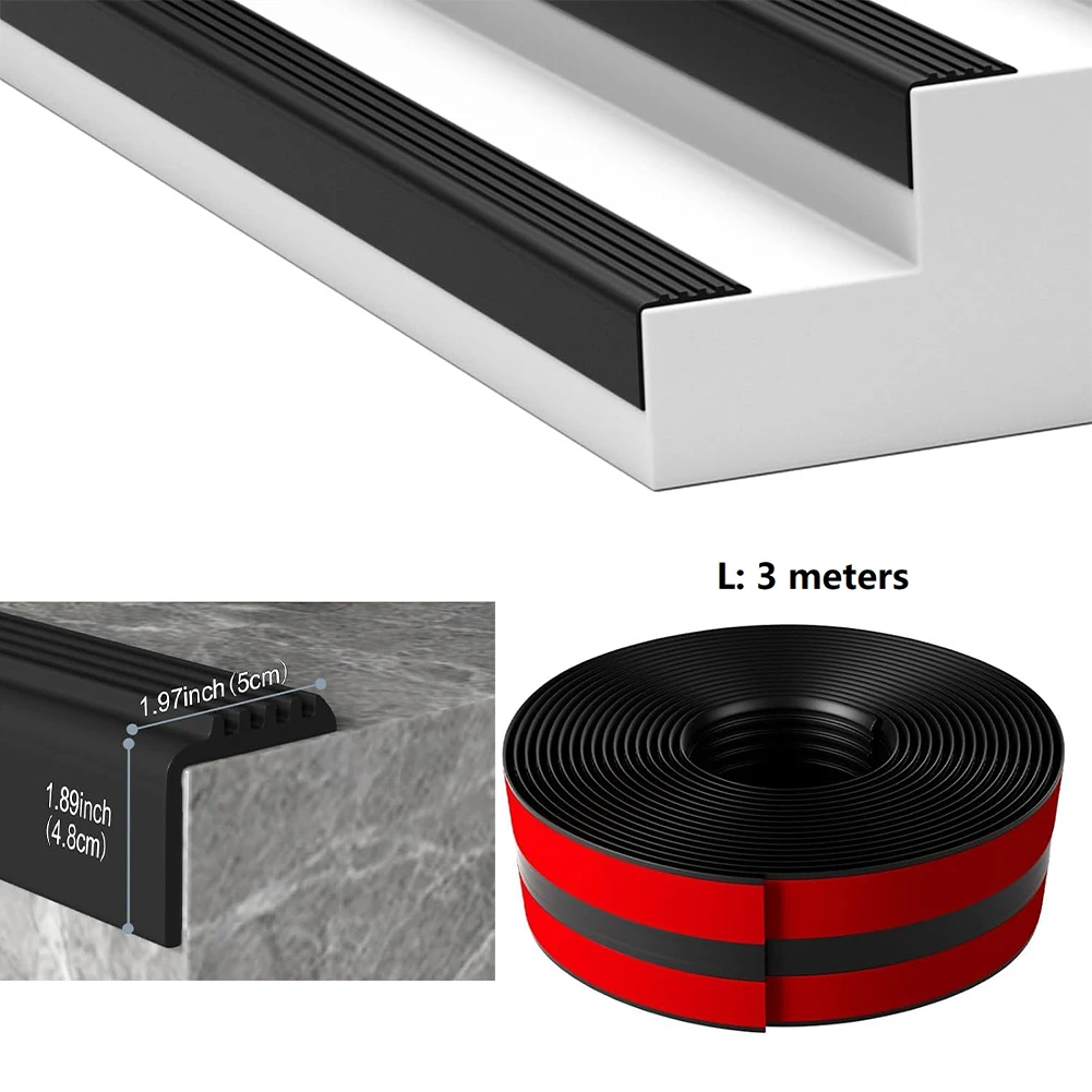 شريط لاصق ذاتي غير قابل للانزلاق سهل التركيب قبضة ممتازة منطقة حركة عالية مناسبة 5*4.8*300 سنتيمتر 1.97*1.89 بوصة * 10ft