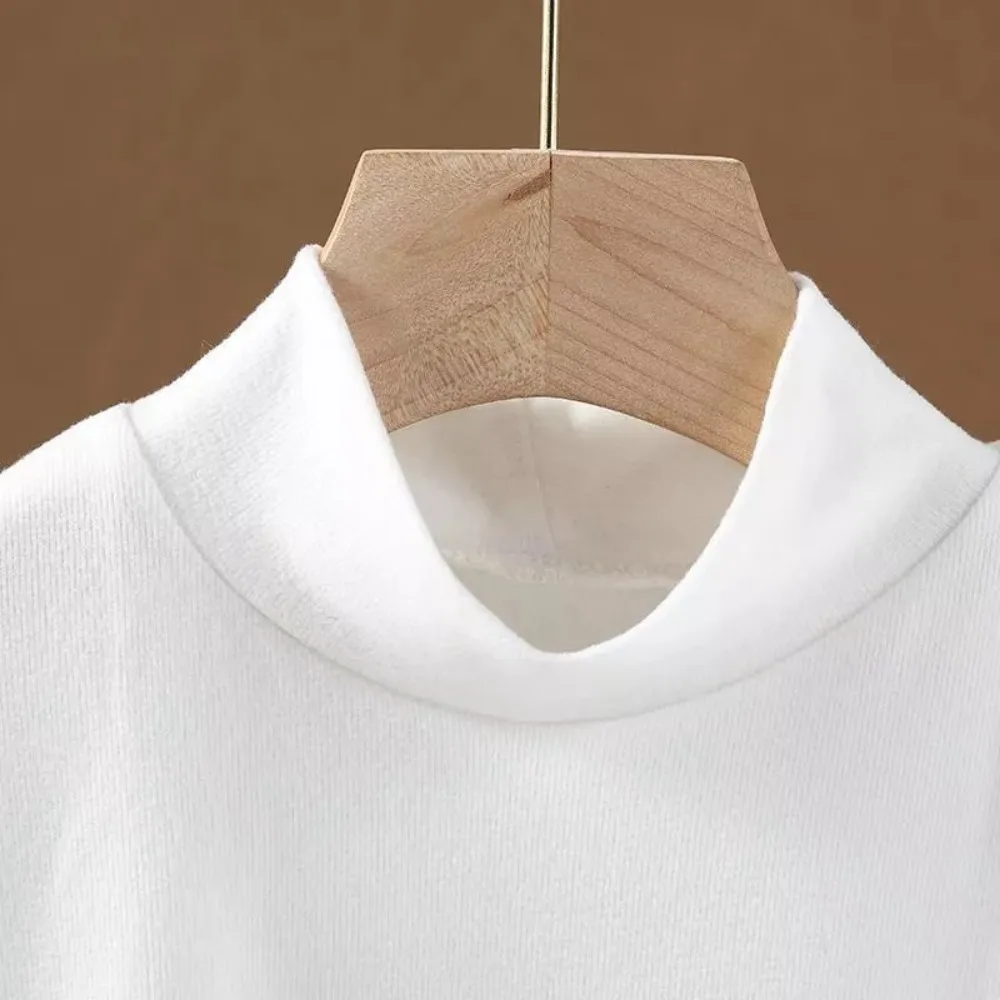 Bufandas de cuello falso de Color sólido, cubierta para el cuello, collares medio altos, desmontable, cuello falso de alta elasticidad, accesorios de ropa