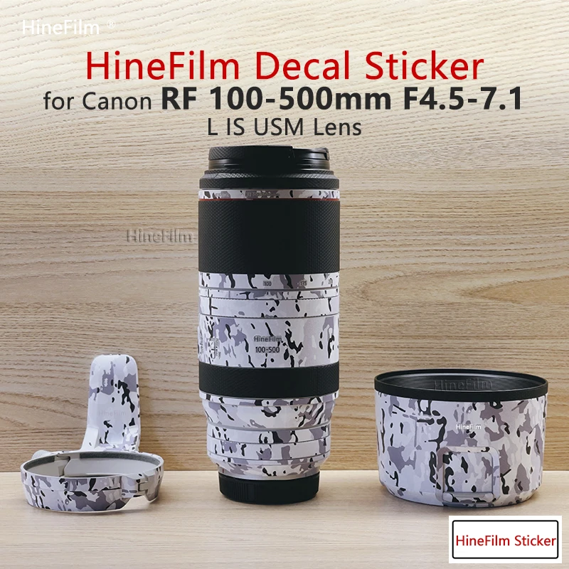 Hinefilm Skin for Canon RF100-500 Lens Sticker for Canon RF 100-500mm f/4.5-7.1 L IS USM Lens Sticker 100500 Skin 100-500 Wrap