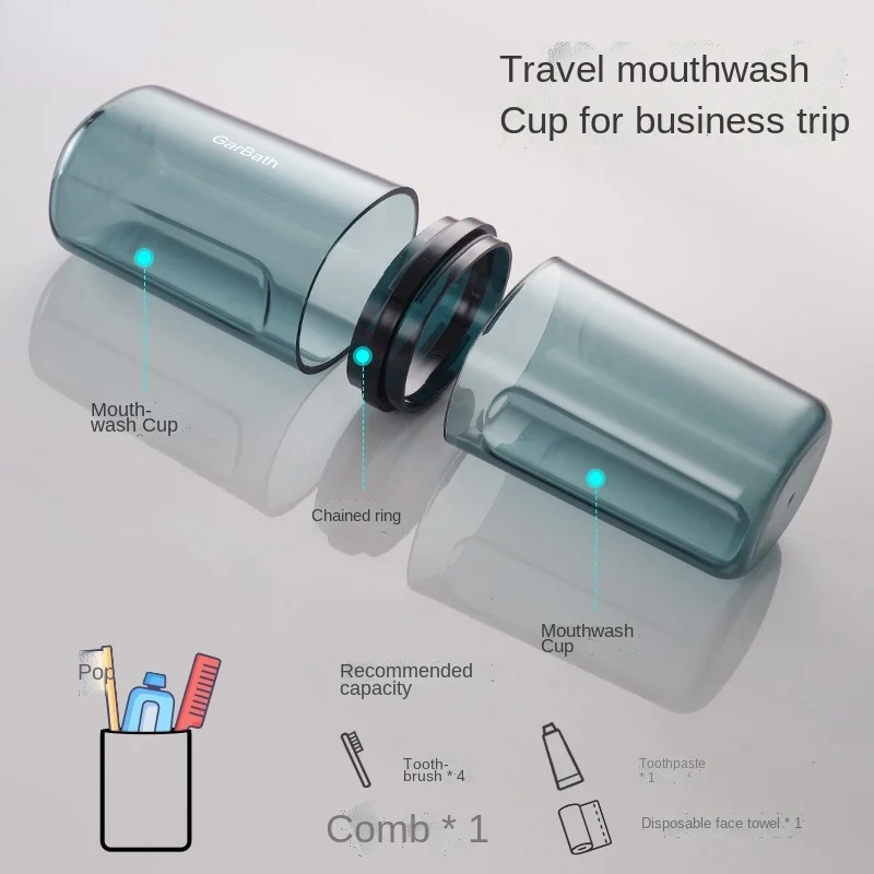 Portable Travel Toothbrush Toothpaste Cup High Quality Plastic Large Capacity Towel Travel Organizer Multifunctional Travel Cup