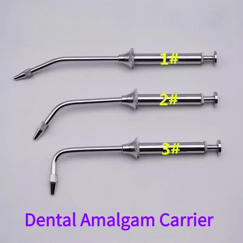 

Dental Silver Mercury Transporter Curved Tip Restorative Stainless Steel Filler Mercury Alloy Laboratory Equipment Material Tool