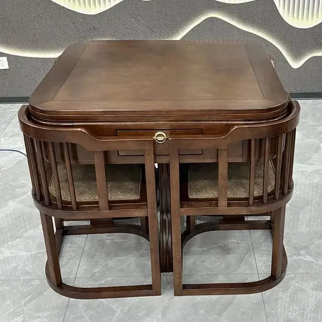 silent mahjong machine automatic new dining table dual-purpose