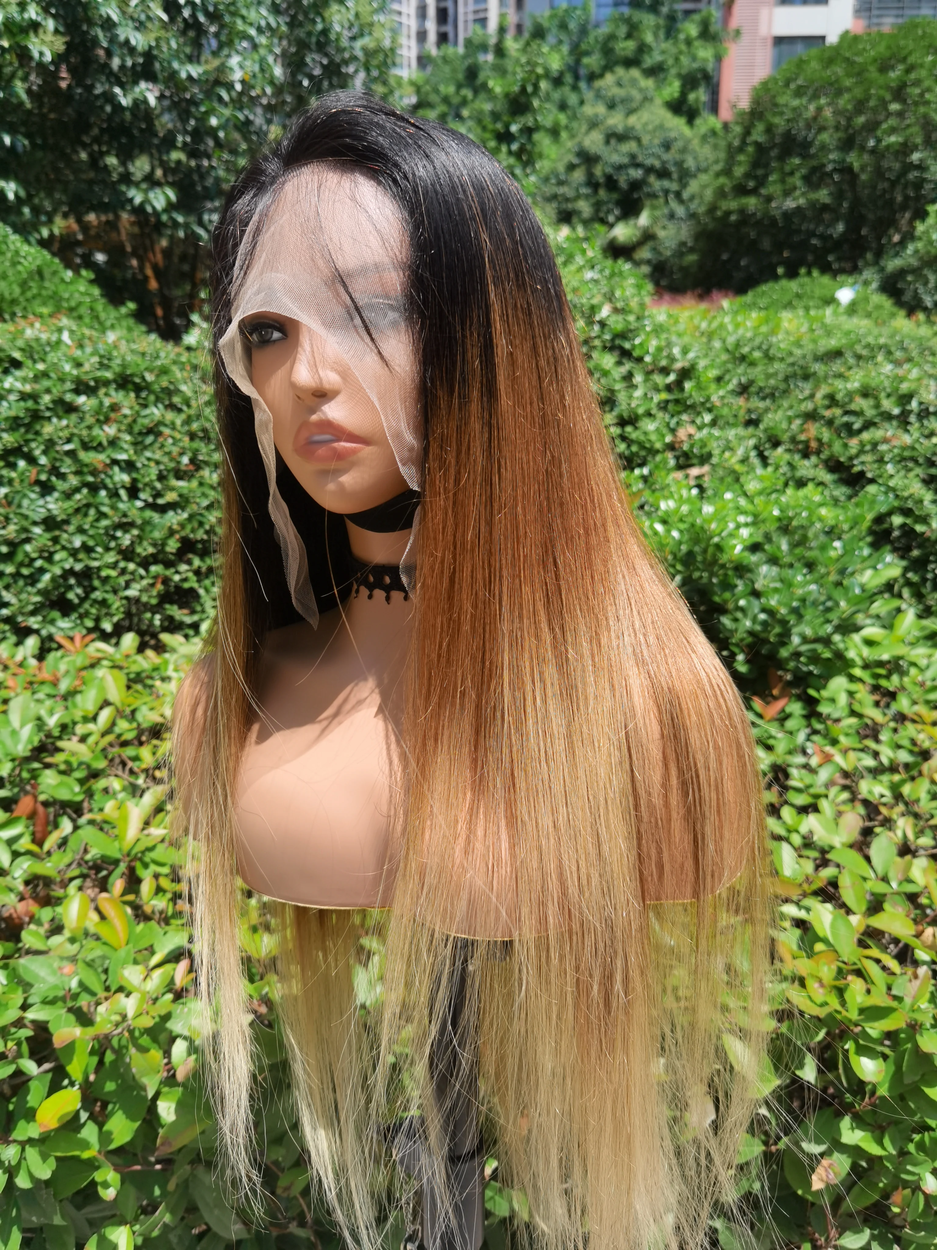 

28 30 32 Inch Long180% Density 13x6 Lace Front Human Hair Wig Highlight Ombre 13x6 Straight Brazilian Remy Honey Blond