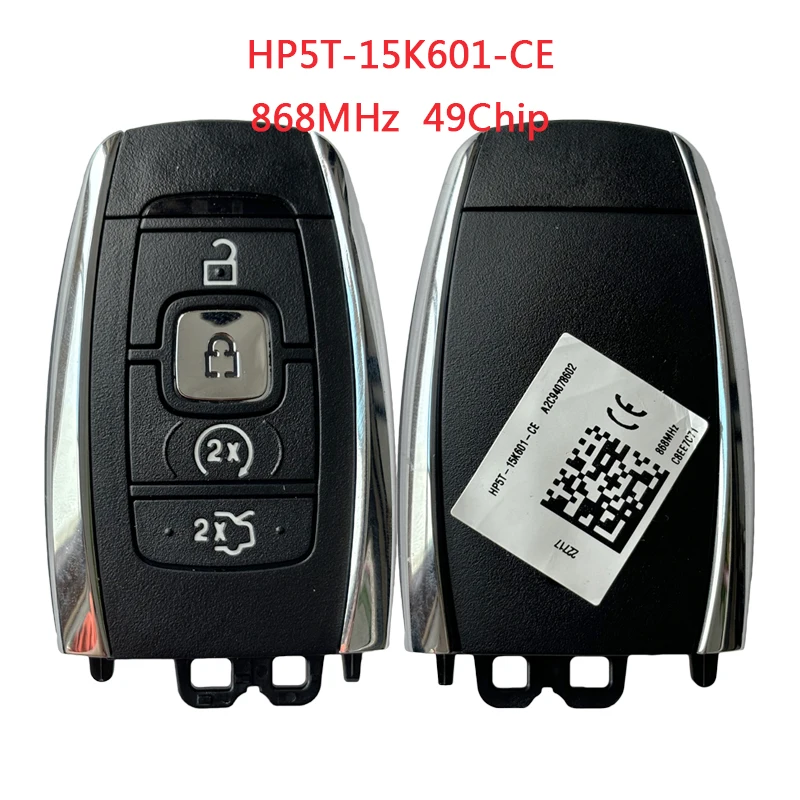 

Умный дистанционный ключ HNKeys с 4 кнопками для Lincoln 868 МГц, HITAG PRO HP5T-15K601-CE