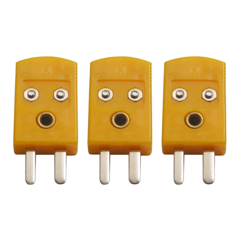 10 Uds. Conector Cable adaptador enchufe termopar macho tipo K, conectores Cable, juego enchufes en