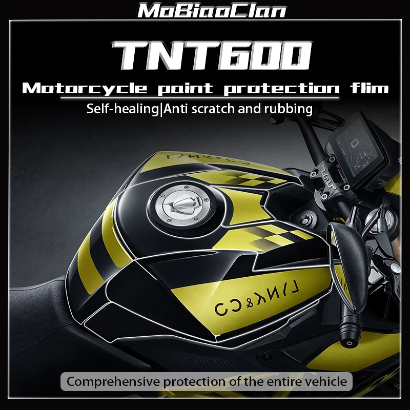 For Benali TNT600 2021 Invisible car cover protective film fuel tank transparent film modification accessories