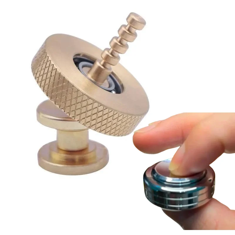 

Metal Fidget Spinner Fingertip Gyroscope Stress Relief Toy Ballet Without Resistance Small Whirlwind Bearing Kids ADHD Gift