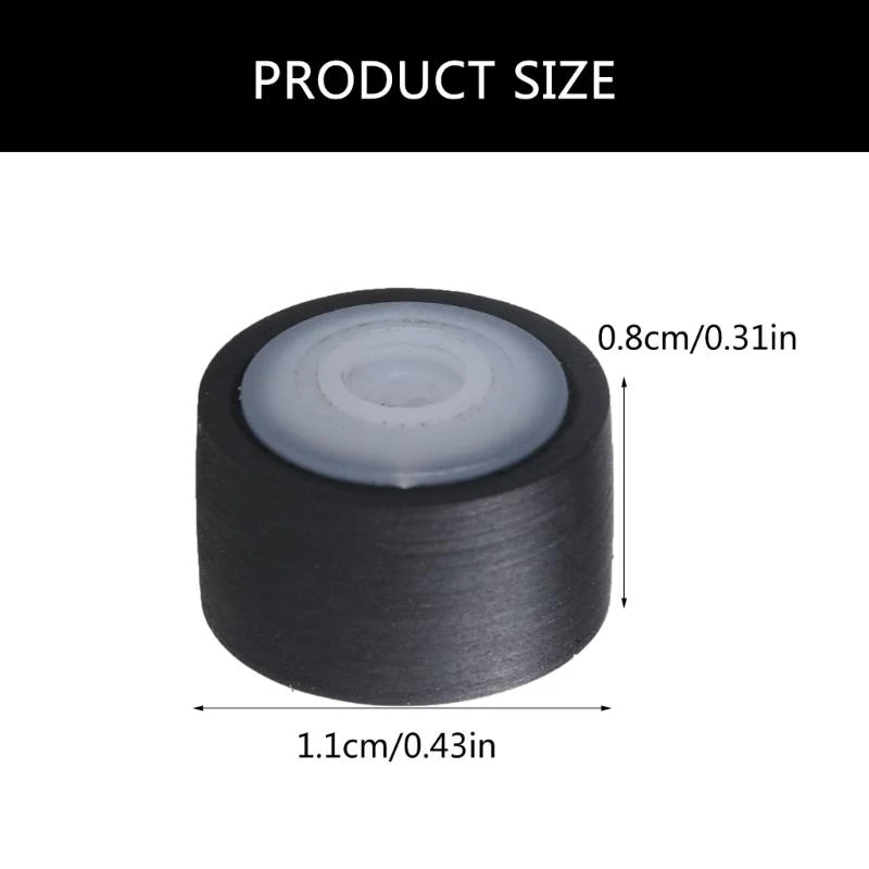 Conjunto 4 rodillos pellizco caucho Polea correa cassette presión para grabadoras grabadoras Equipo