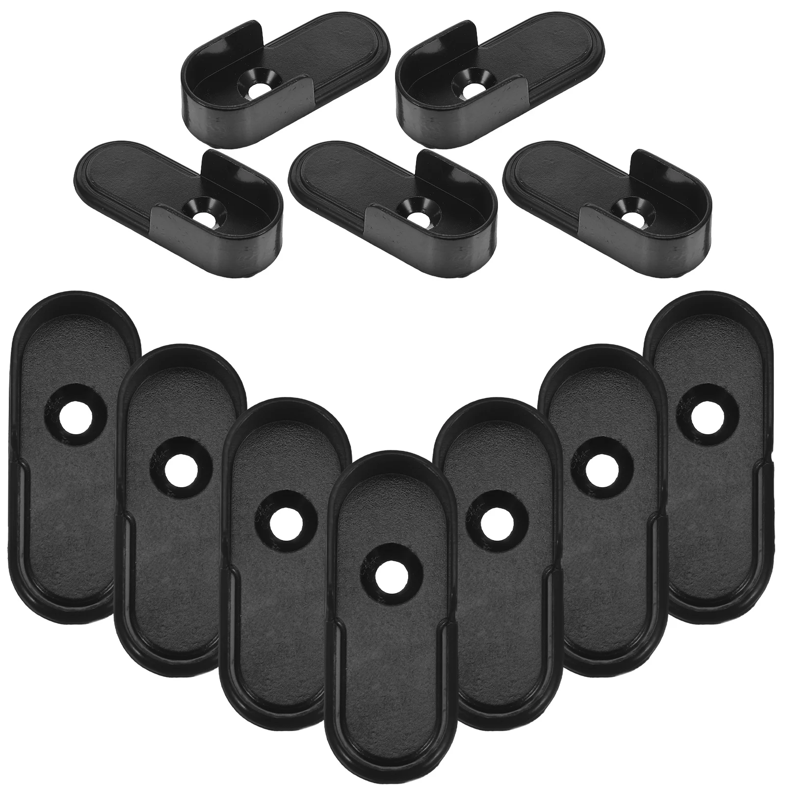 12 шт. сверхмощные опорные кронштейны для стержня шкафа из цинкового сплава, монтажное приспособление для подвешивания вещей для одежды